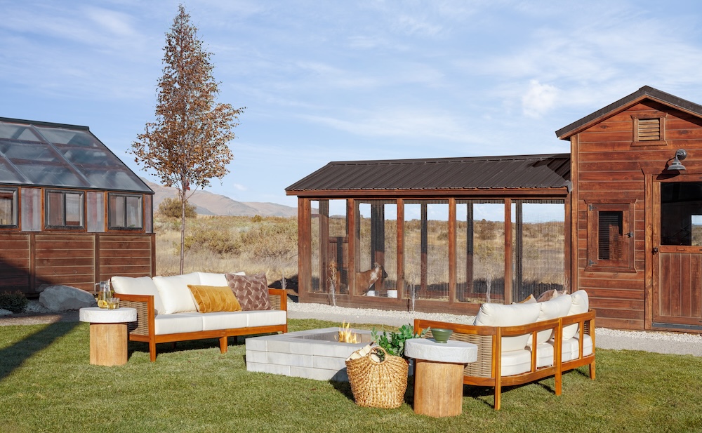 Yoderbilt Greenhouse, as featured on HGTV's Rock the Block. Exterior of Chicken Coop and Greenhouse