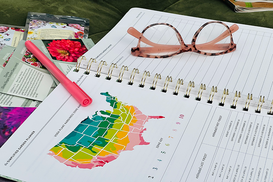 A notebook with a picture of a map on it.